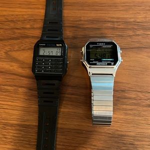 Watches: Timex and Casio Calculator